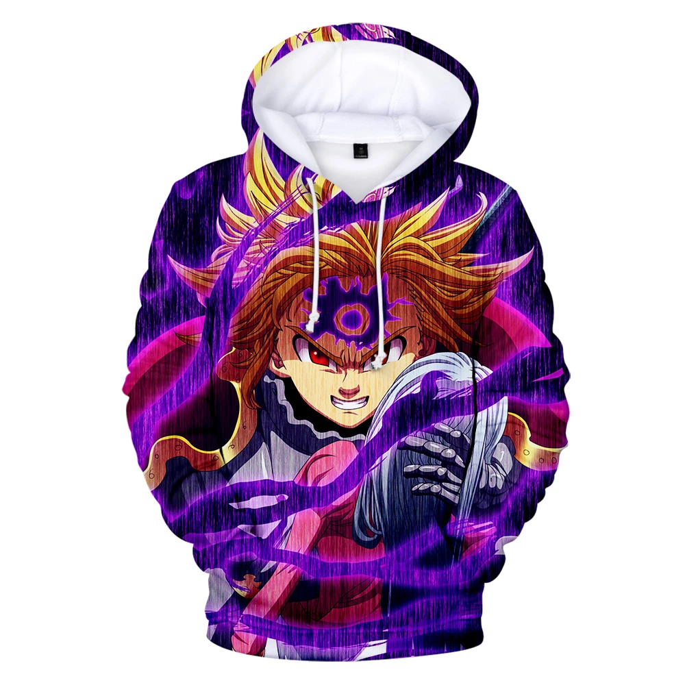 

Anime Meliodas 3D Hoodies Men/Women Fashion Sweatshirts KPop Print Nanatsu No Taizai Coolest The Seven Deadly Sins Meliodas Tops