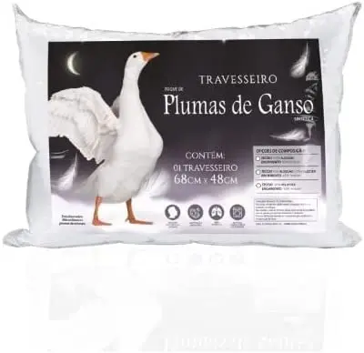 

Goose Feather Pillow 100% Soft Touch Peaceful Nights Percal Core Pillow Sofa Back Core Pillow Cushion