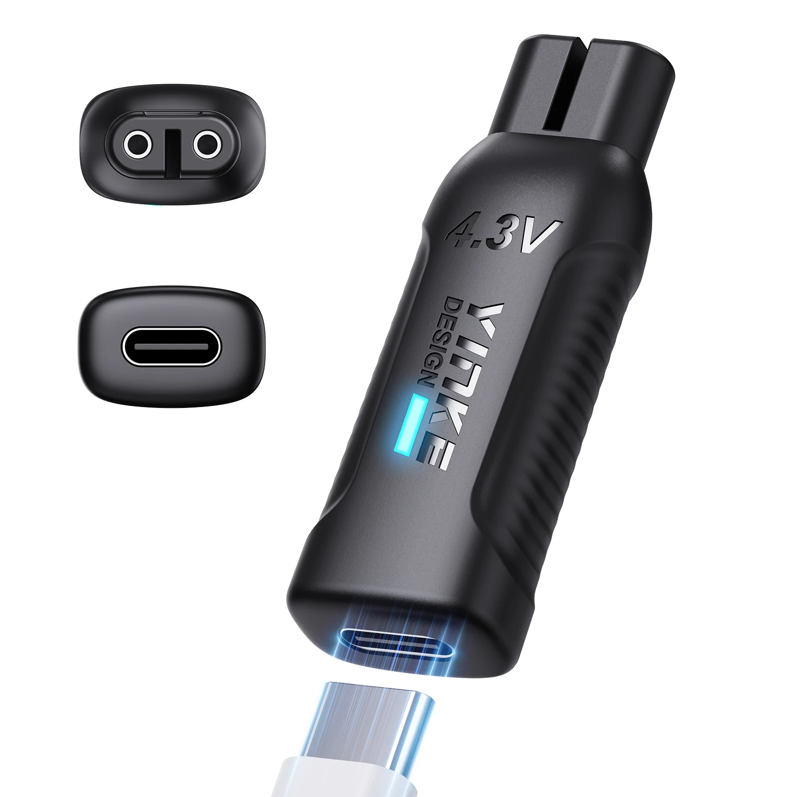 Фото Адаптер-конвертер для зарядки электробритв Philips OneBlade QP2510/QP2515/QP2520/2620, 4.3V, Type-C, улучшенная версия, блок питания для электробритвы №1