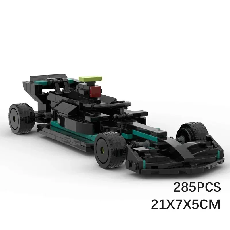 MOC- 139850 Формула F1 Автомобиль Суперкар W14 Строительные блоки Обучающий город