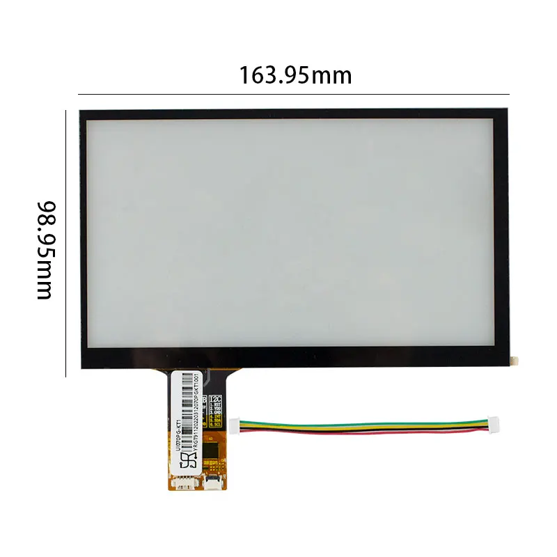 7-дюймовая LVDS 50-контактная ЖК-панель управления яркостью 250 фотография 1024*600