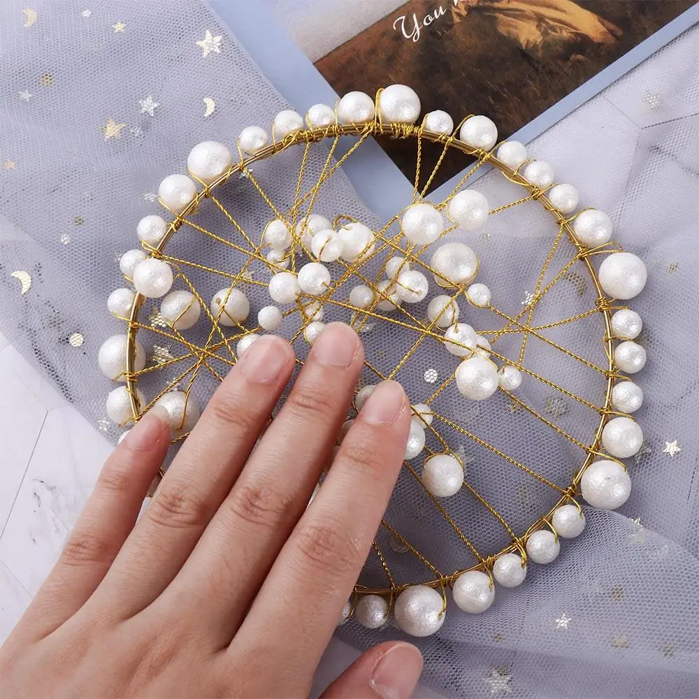 

Engagement Pearls Headdress Wedding Cake Decoration Nail Art Decoration Nail Showing Tools Nail photo props Photo background