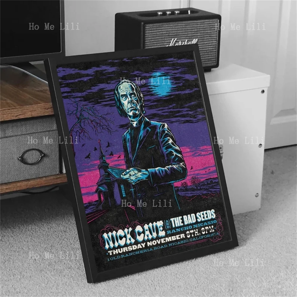 Постер «Ника пещера и плохие семена», постер для рок-музыки, стена гостиной украшена искусством