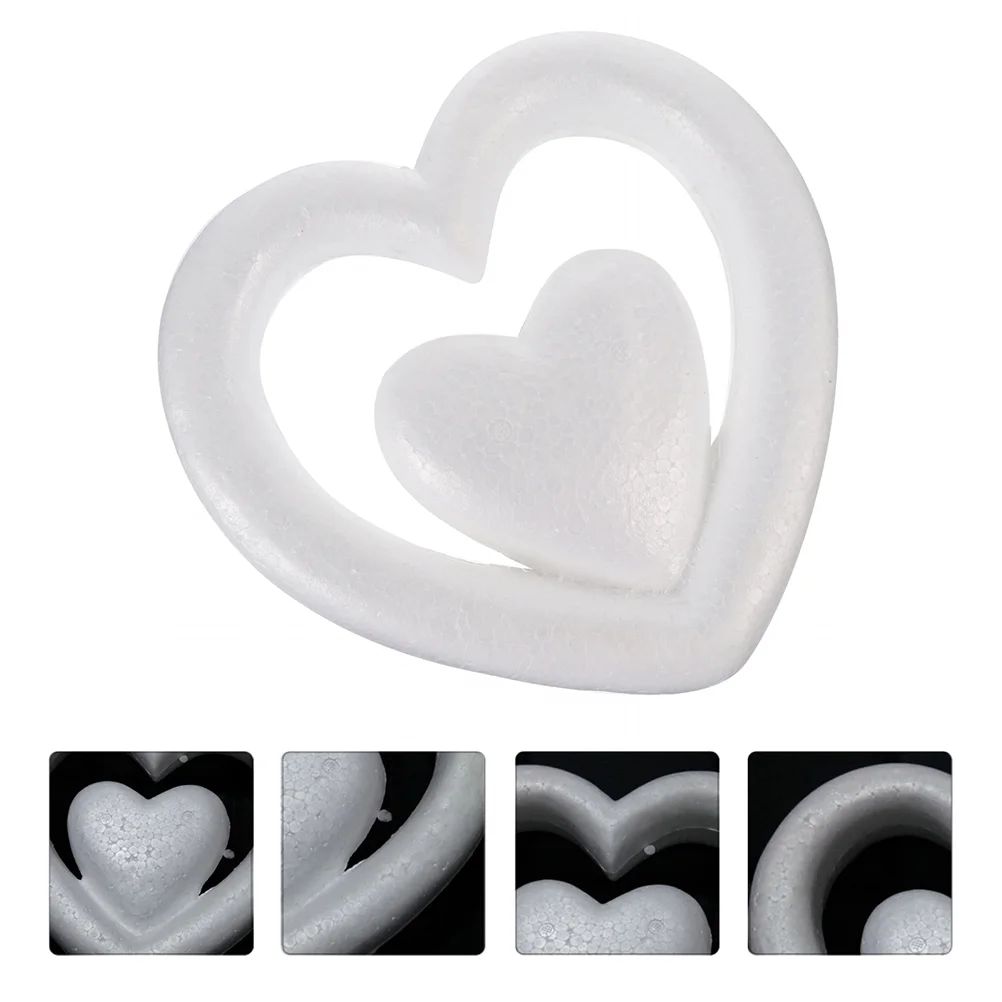 

Heart Craft Wreath Polystyrene Styrofoam Rings Ringwedding White Shape Floral Shapes Heartssphere Decoration Egg Easter