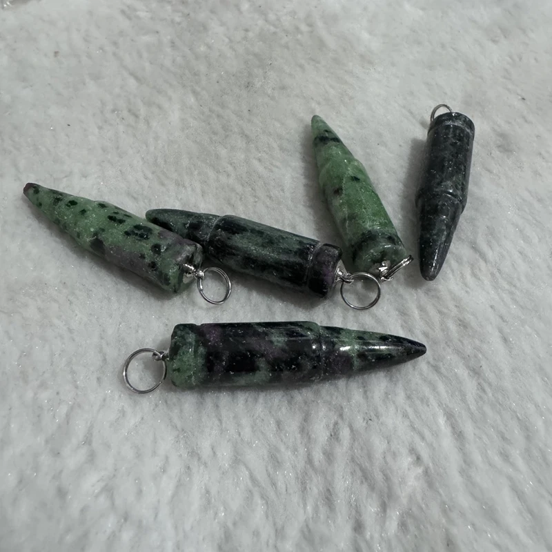 Оптовая продажа 5 шт. натуральный рубин Zoist исцеляющая точка кулон из бисера