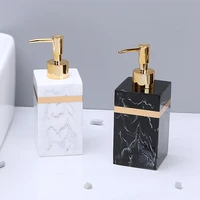 400 500ml Travel Resin Square Bottle Dispenser Soap Lotion Shower Gel Empty Bottle Bathroom Liquid Dispenser for Soap W4450
