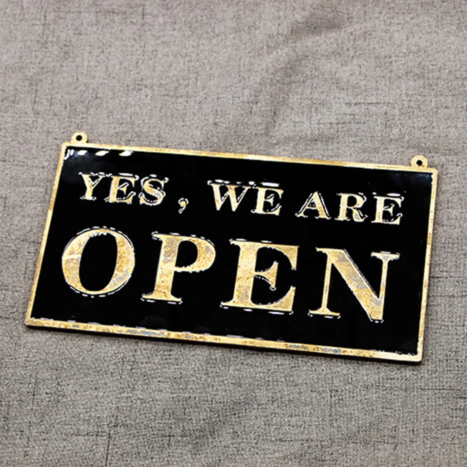 

Retro Style Business Brass Open Signs Hanging Prompt Decoration Plaque Door Sign for Shop Outdoor Front Door Hotel Home