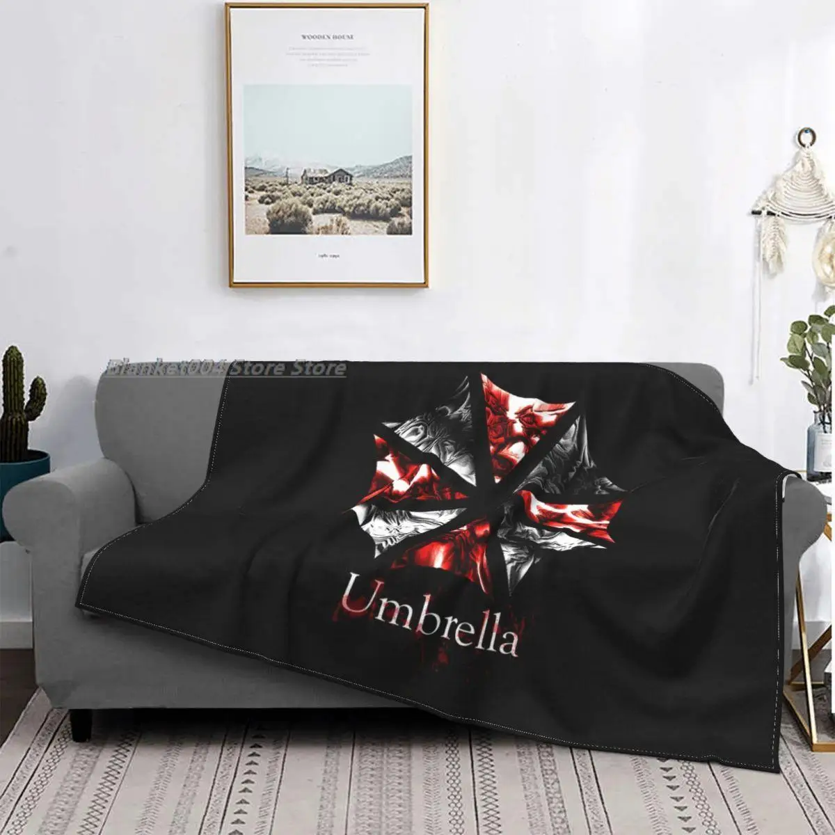 

Umbrella Corps Police Blanket Flannel Military Pharmaceuticals Corporation Thin Throw Blankets for Bedding Couch Bedroom Quilt