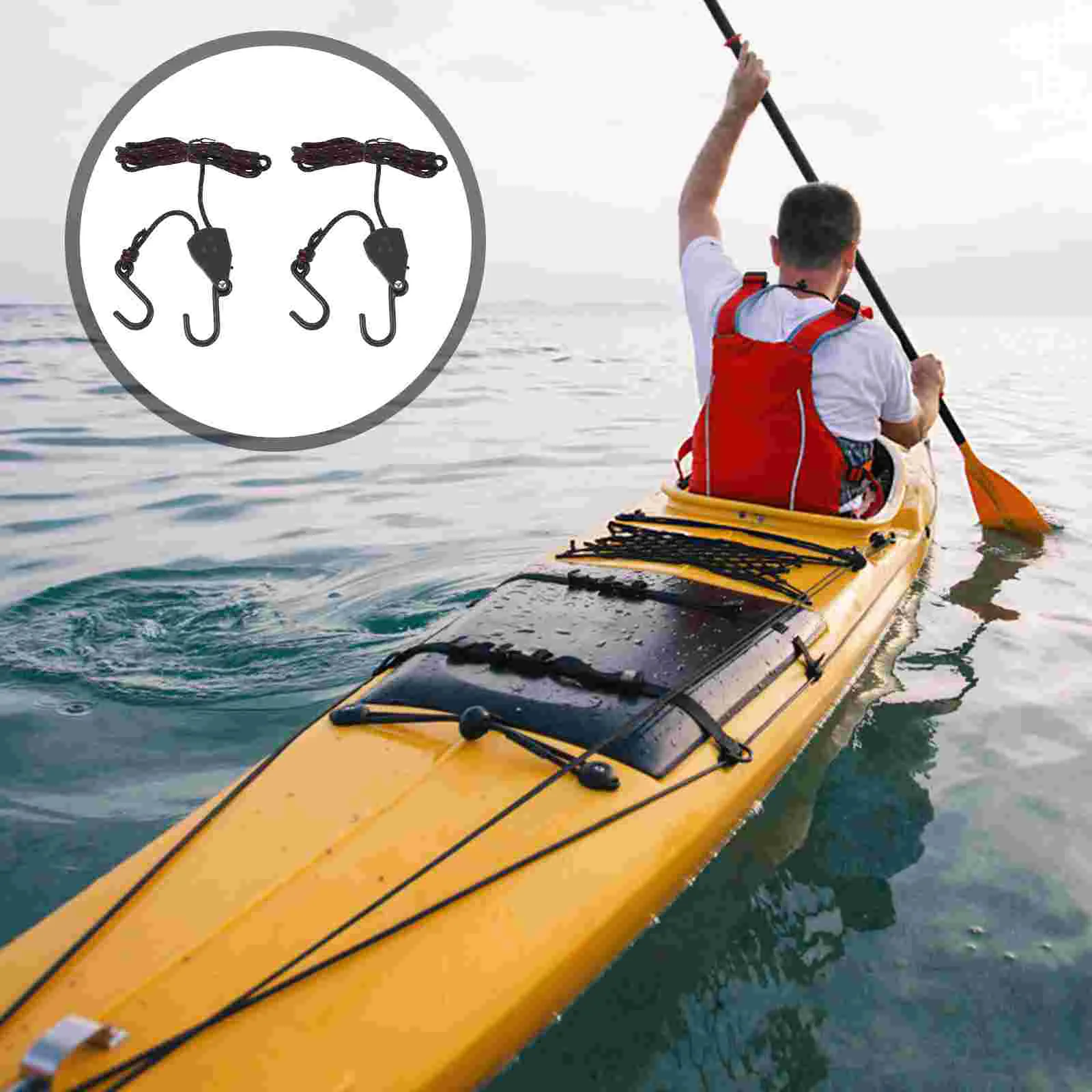 

Tie Kayak Down Canoe Straps Stern Bow Strap Rope Boat Ratchethanger Pulley Pair Downs Grow Light Cargo