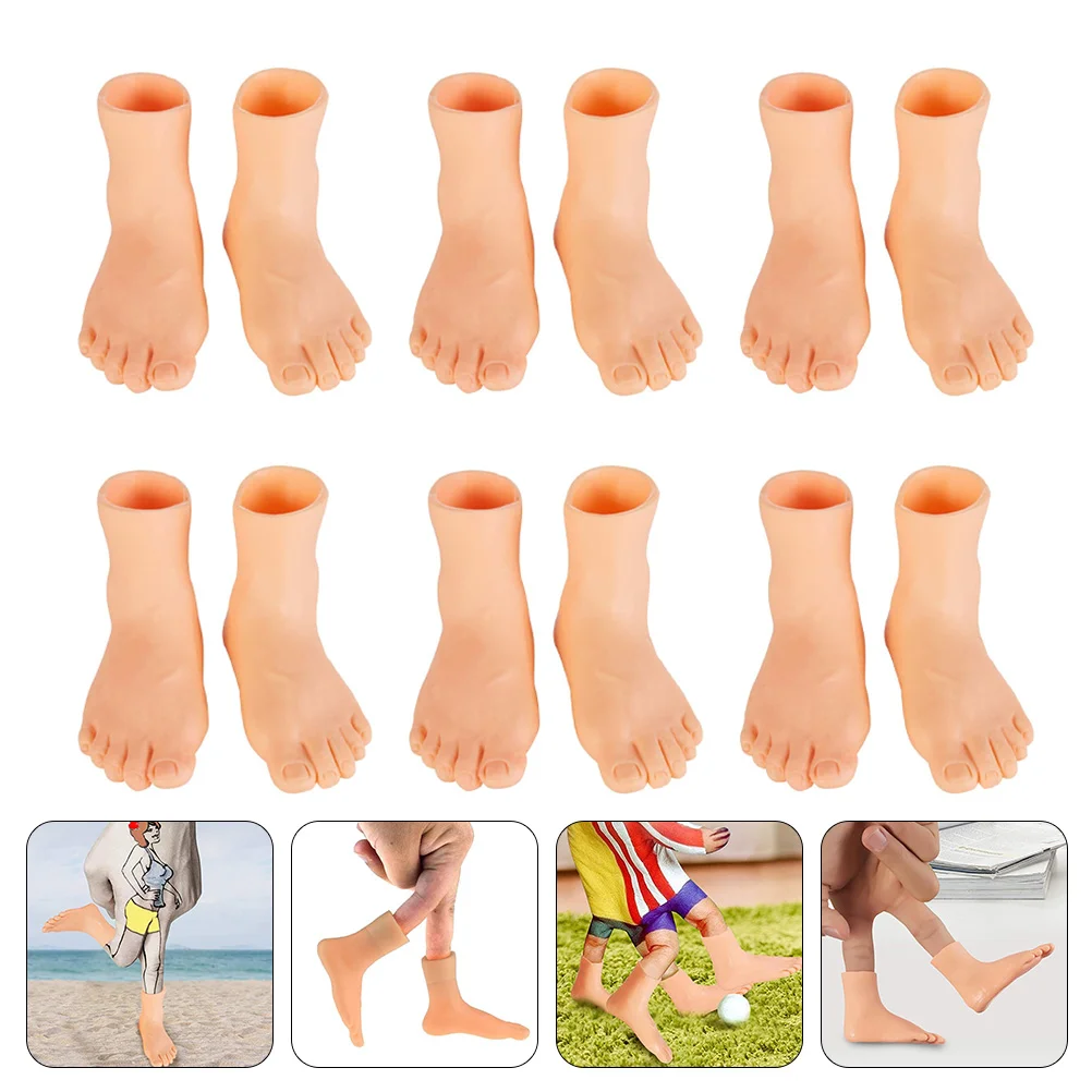 

Toyvian Toddler Toys Little Feet Fingers 6 Pairs Finger Feet Set Puppet Tiny Feet Small Feet Mini Puppets Left& Right Feet