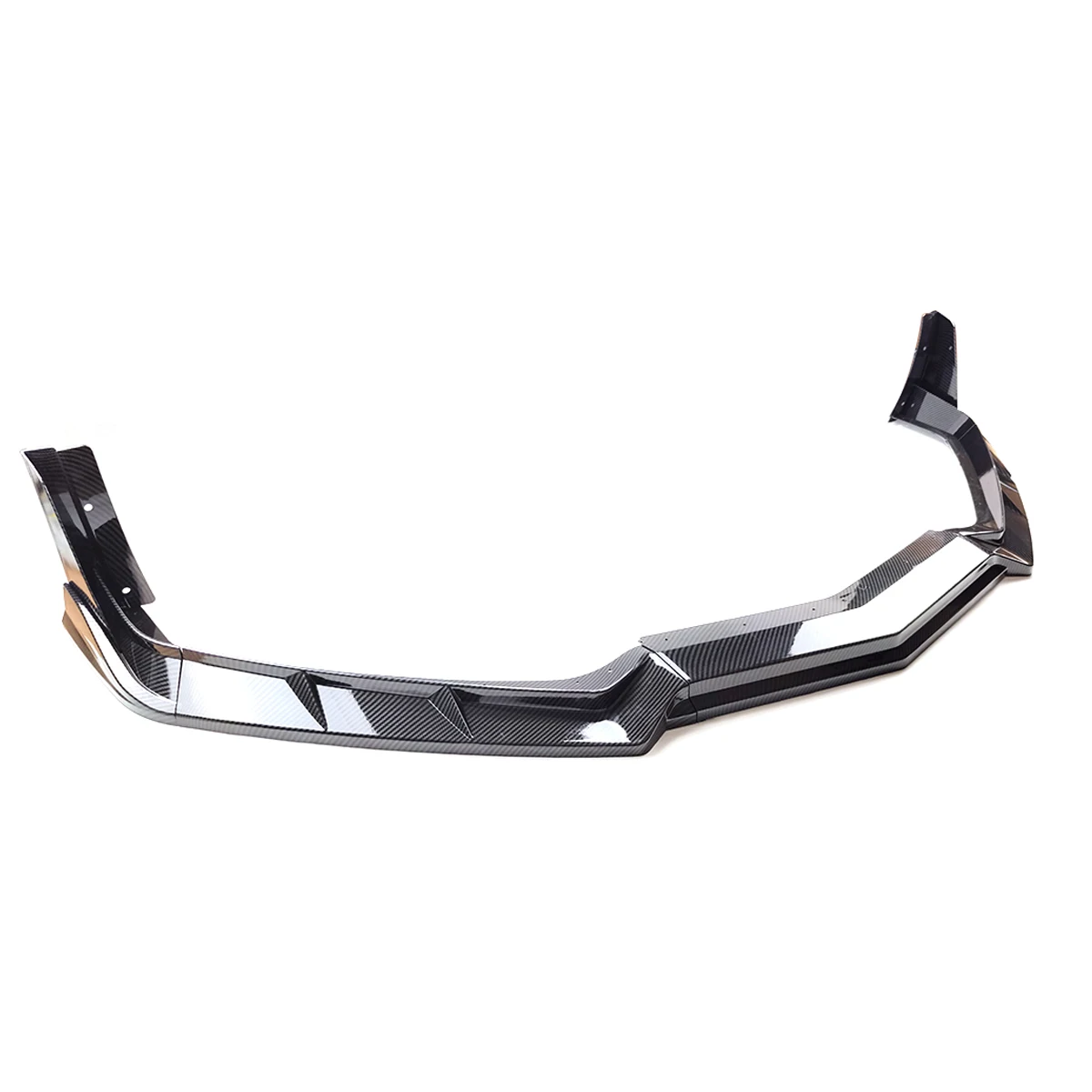 

7 шт. автомобильный передний бампер для Chevrolet Corvette C8 Z51 STG 2020-2023 годов, 2-дверный спойлер ZR1, сплиттер, крылышко, глянцевый черный