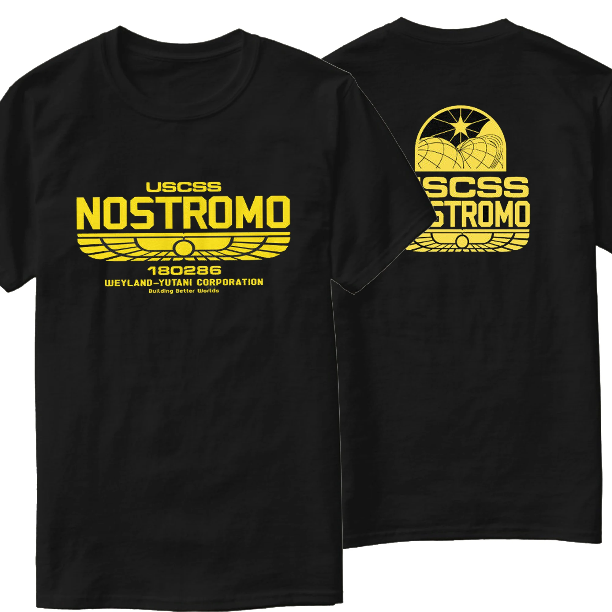 

USCSS Nostromo Weyland Yutani Inspired By Alien Printed T-Shirt. Premium Cotton Short Sleeve O-Neck Mens T Shirt New S-3XL