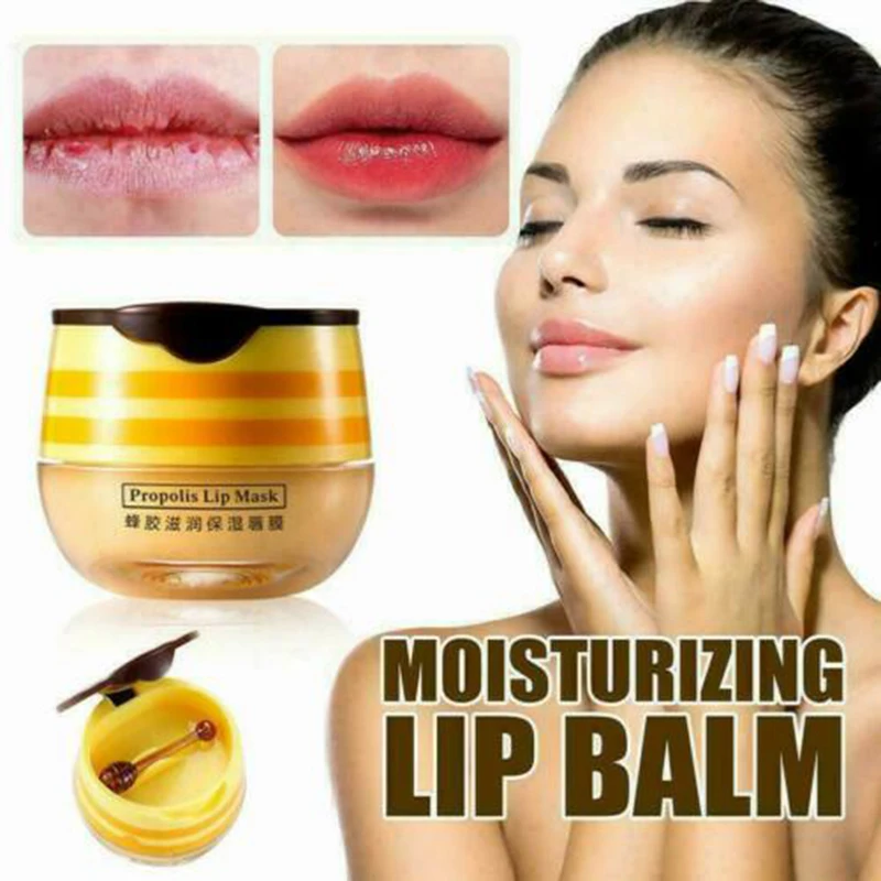 

Honey Lip Balm Nourishing Lipstick Base Fades Lip Line Lip Base Makeup Moisturizing Lips Care Mask Lip Bee Balm Anti-wrinkle