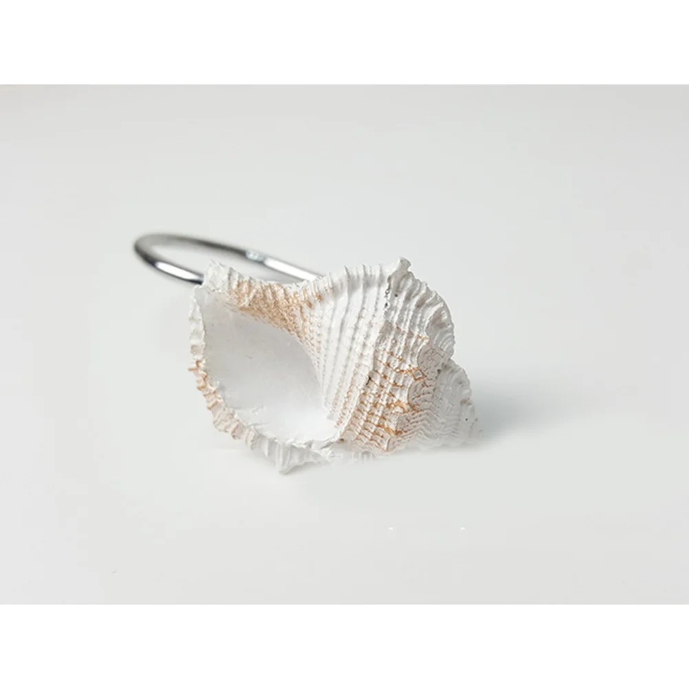 12 шт. крючок для занавески душа на тему океана белые и коричневые крючки