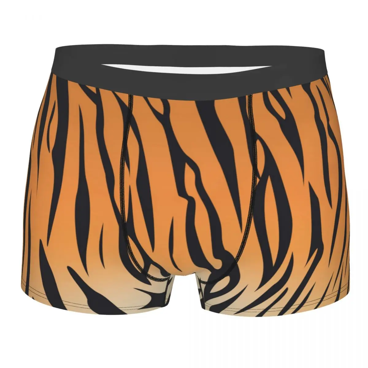 

Cool Bengal Tiger Stripe Print Boxers Shorts Panties Male Underpants Breathbale Animal Skin Texture Briefs Underwear