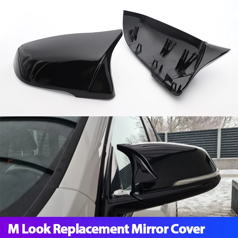 

2pcs Glossy Black Side Wing modified Rearview Mirror Cover caps For BMW x1 x2 F48 F49 F39 F52 F40 for Toyota Supra