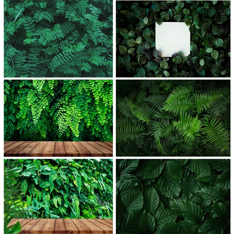 

SHENGYONGBAO Tropical Jung Leaves Nature Scenery Photography Background Landscape Photo Backdrops Studio Props RDY-02