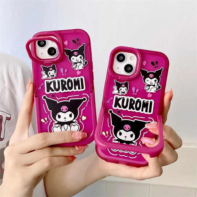 

Creative Cartoon Invisible Support Phone Case Cover for IPhone 11 12 13 Pro X XR XS Max Shockproof Case for IPhone 13 Cases