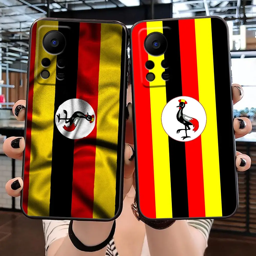 

Case For Infinix TECNO CAMON 19 16 ZERO X NEO 20 8 POVA 4 2 NEO2 NOTE 12 G96 11 10 8 8I Pro 5G Case Uganda Flag Map Coat Of Arms
