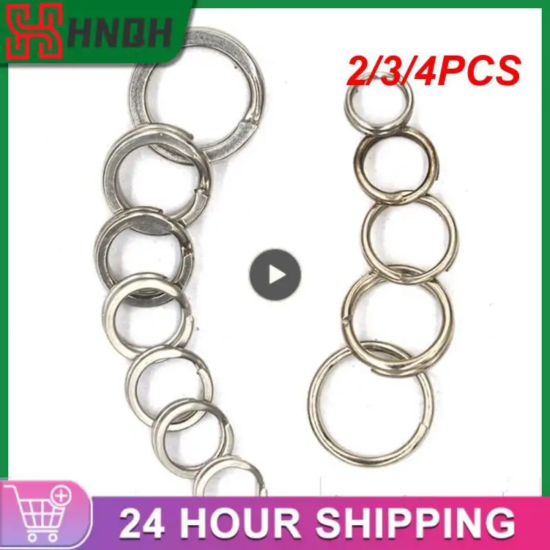 

2/3/4PCS Fishing Split Rings Lures Tackle Connector Solid Luya Double Ring Sea Fishing O-ring Round Line Double Circle