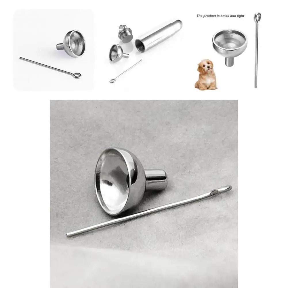 

Long-lasting Excellent Pet Cremation Urn Funnel with Steel Pin Compact Pet Urn Funnel Exquisite Workmanship Pet Product