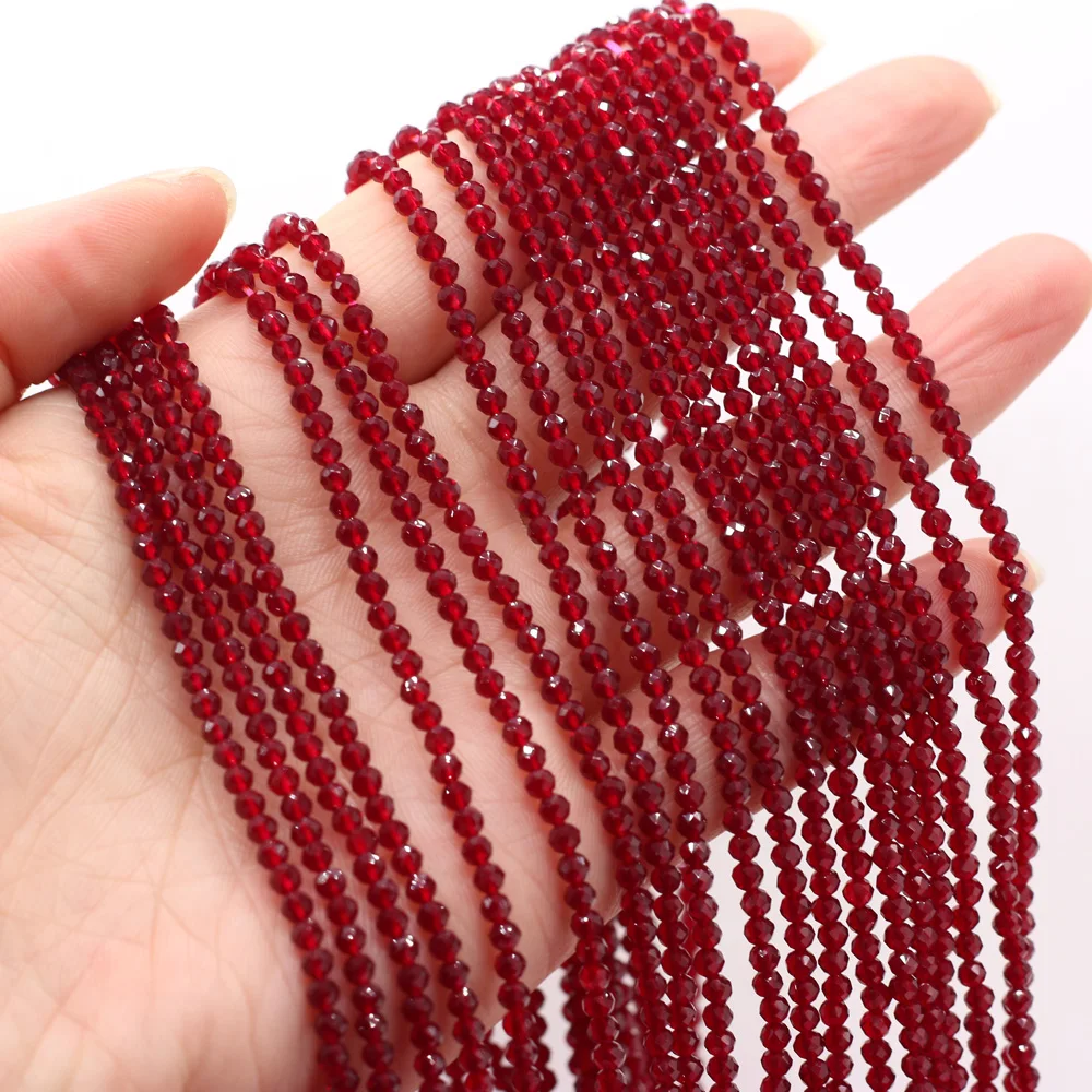 Купи 250pcs Natural Semi-precious Stone Beads Red Spinels 3mm Loose Beads For Jewelry Making DIY Bracelet Necklace Strand Handmade за 116 рублей в магазине AliExpress