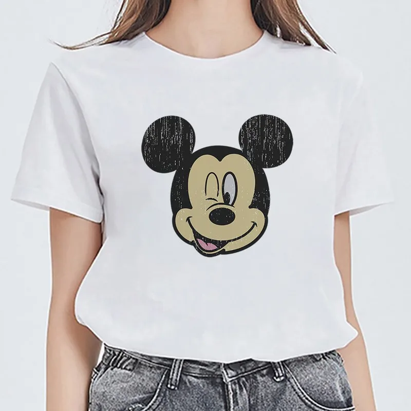 

Mickey Mouse Funny Expression T-shirts Oversize Kawaii Women T Shirt Harajuku Fashion Summer Clothes Aesthetic Clothes Unisex