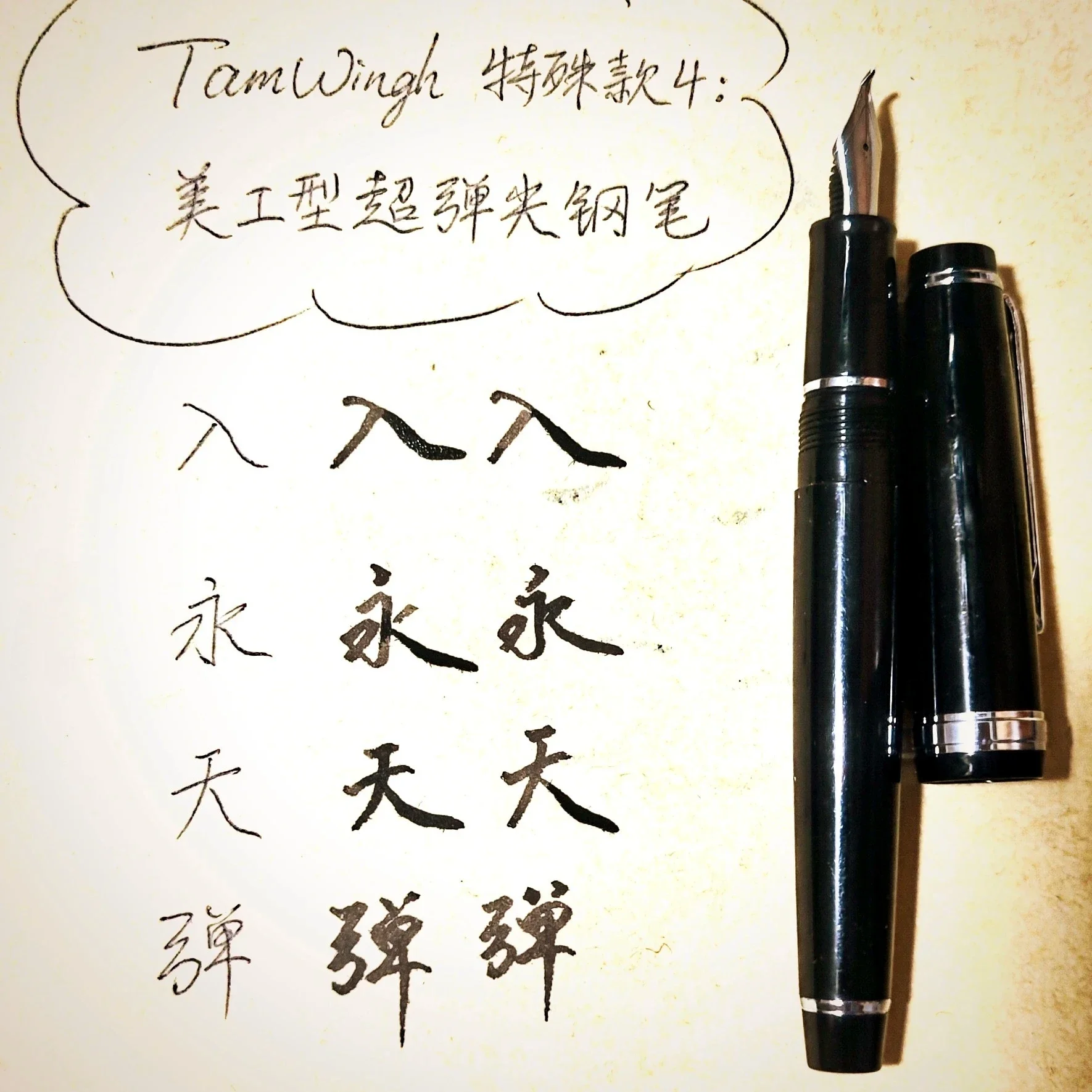 Фото Горячая новинка: перьевая ручка Jinhao 82 Super Elastic Flex с гибким пером для скетчинга, рисования цветов, круглой и готической каллиграфии, мягкой и гибкой подачей чернил, для письма в стиле каллиграфии куперплейт. №3