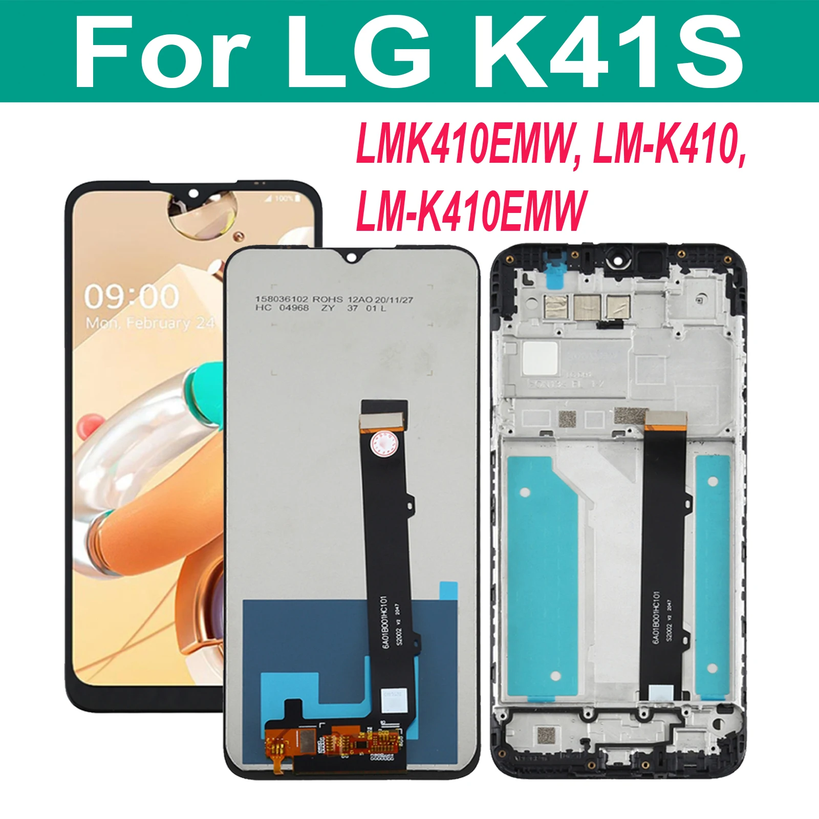 6,5 'оригинальный для LG K41S LM-K410EMW LM-K410, ЖК-дисплей