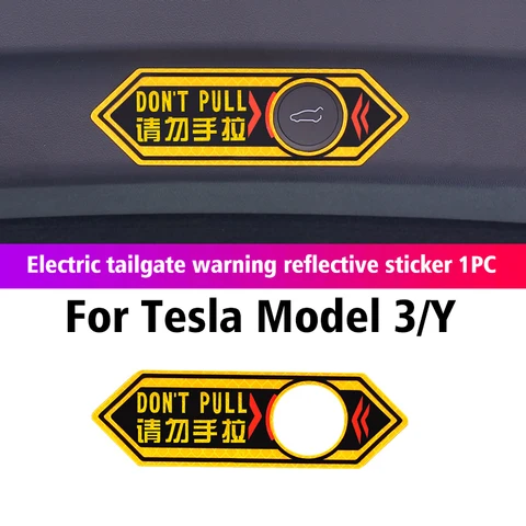 Светоотражающая наклейка на заднюю дверь автомобиля Tesla 2021-2022, модель 3, модель Y, аксессуары для украшения интерьера