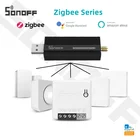 SONOFF Zigbee SNZB ZBMINIбеспроводной переключатель с датчиком температурыдвижениядвери, совместимый с Alexa Google Home