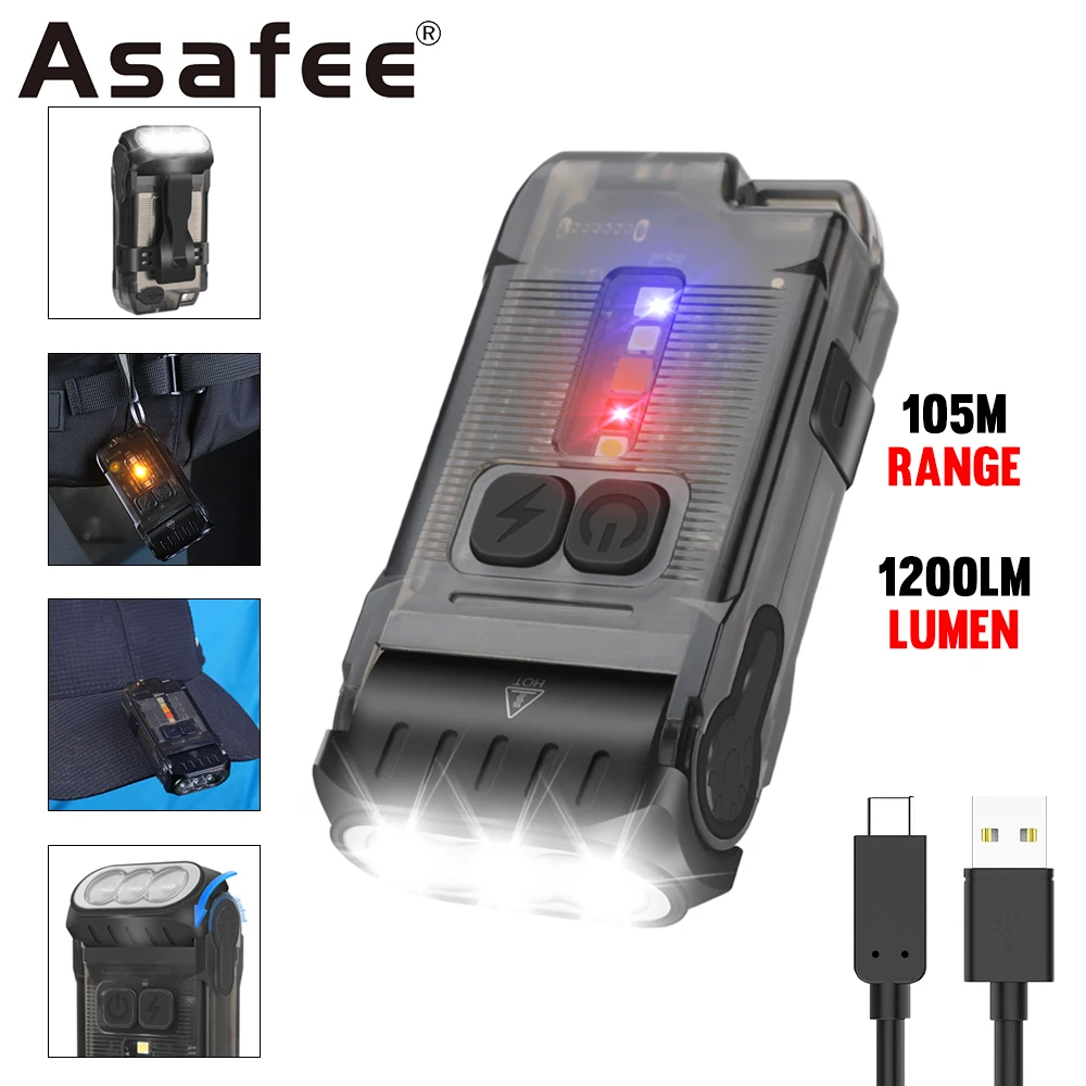 Asafee V15 Светодиодный Брелок-фонарик Высокой Мощности Миниатюрный Фонарик 105 Люмен