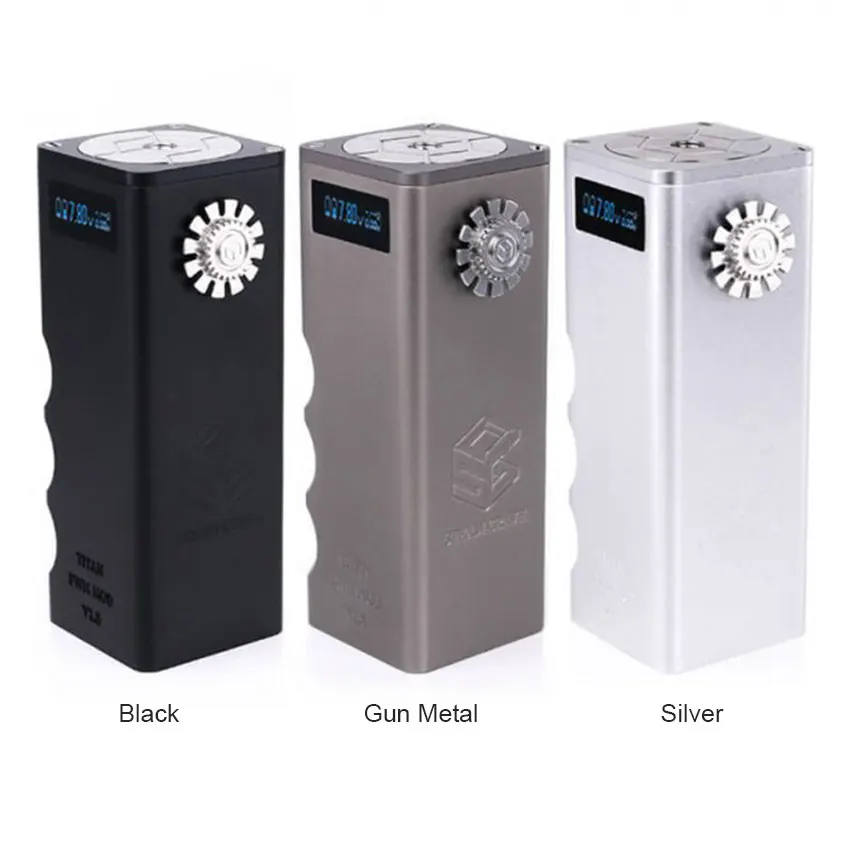 

Original Steam Crave Titan PWM Mod V1.5 Dual 18650 Batteries 510 Thread E Cigarette Vape Mod 300W VV Box Mod VS HADRON/Gen