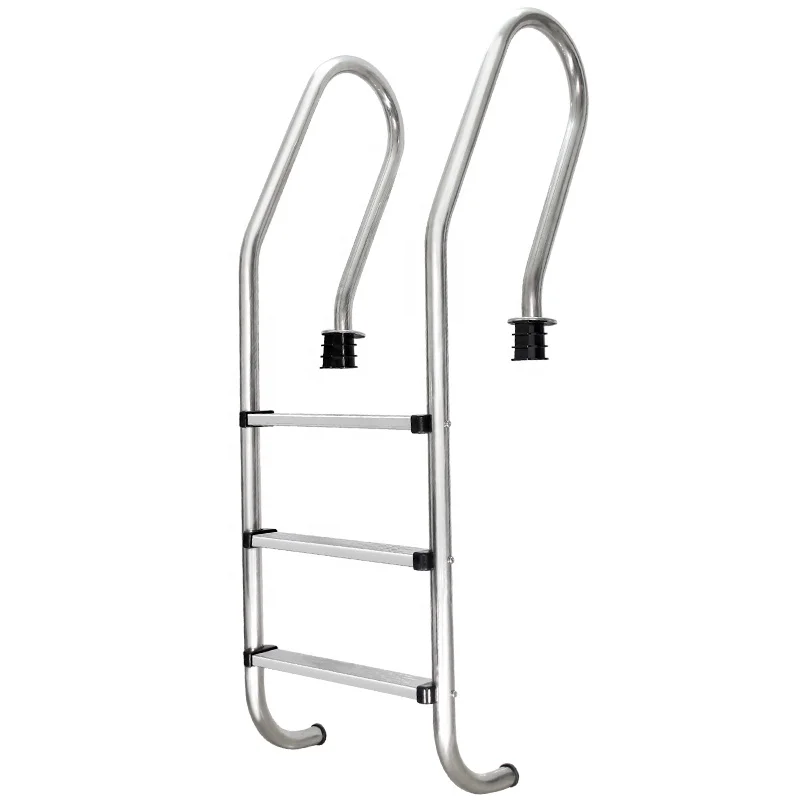 

3-step modern swimming pool ladder handrail ladder for underground swimming pools