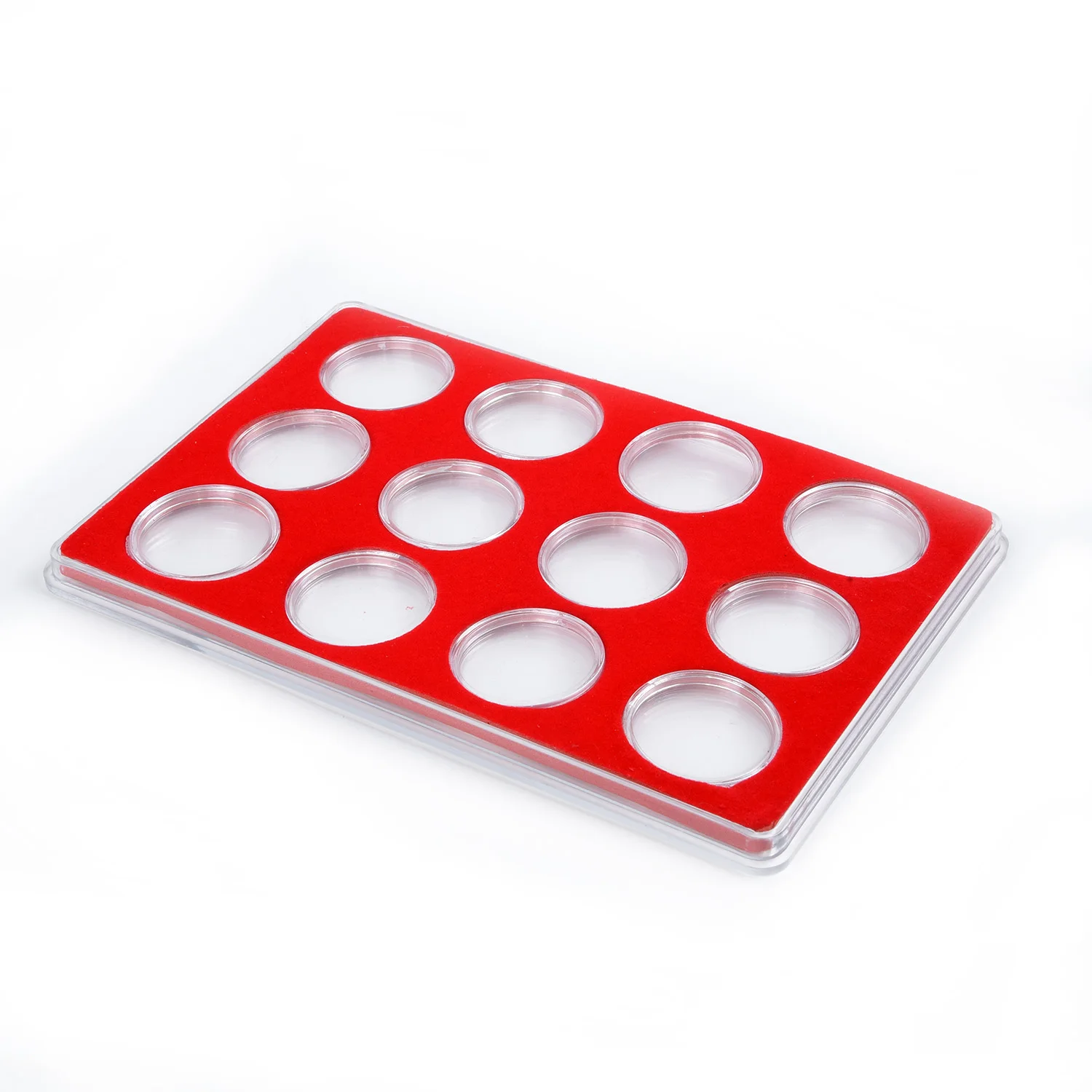 

Box Coin Collection Case Container Organizer Round Capsule Album Protector Accessories Commemorative Protection Square