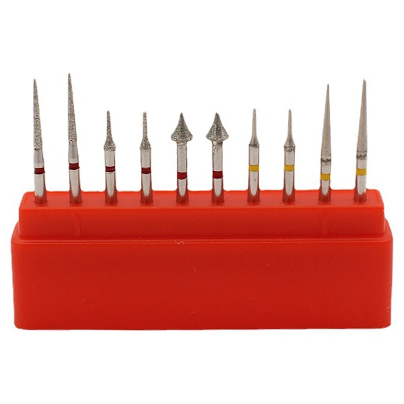 

Face Deglazing Bur Set Polishing Bur High-Speed Handpiece Bur Grinding Head 10 Packs