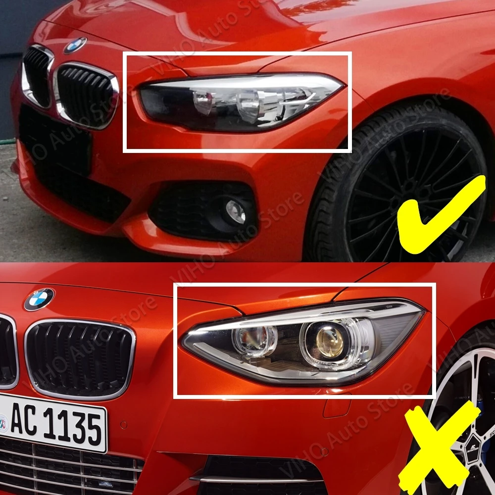 Фара для бровей глянцевая черная автомобильная фара веки крышки комплекты