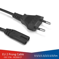 eu power cable 2pin iec320 c7 power extension cord for dell laptop charger canon epson printer radio speaker ps4 xbox one s