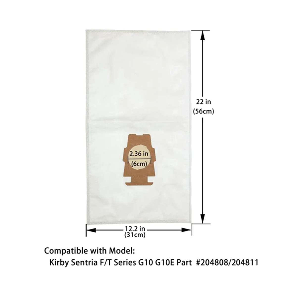 8 сменных вакуумных пакетов для Kirby 204811 204814 Sentria Avalir Ultimate серии G с 1 ремнем