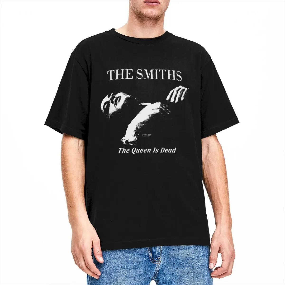 

The Smiths The Queen Is Dead Merchandise Shirts for Men Women Funny Cotton T Shirt O Neck Short Sleeve Printed Cloth