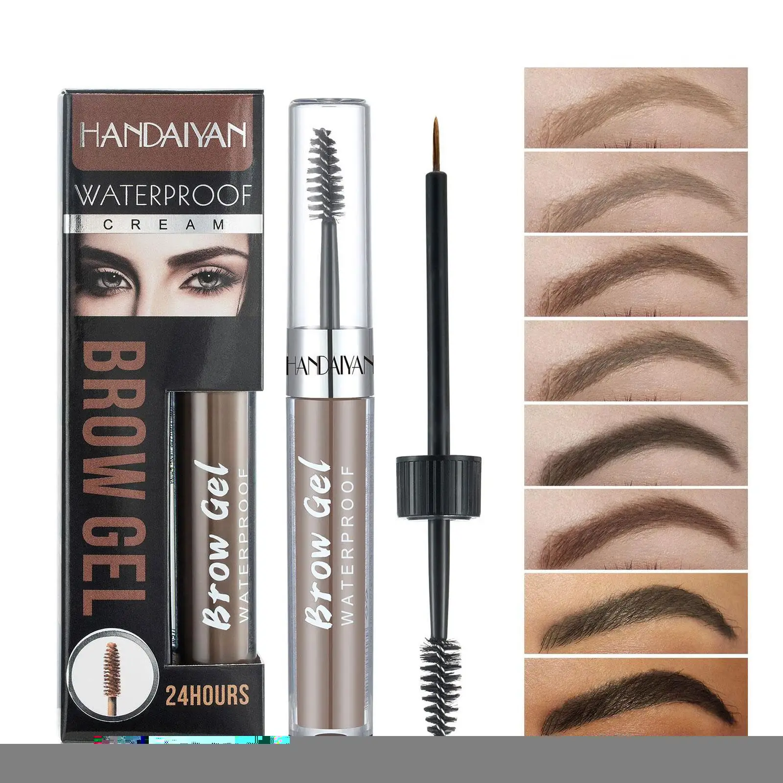 

8 Color Eyebrows Gel Pen Eyebrow Cream Long Lasting Liquid Black Brow Waterproof Eyebrow Tattoo With Brush Makeup Eye Penci G3A1