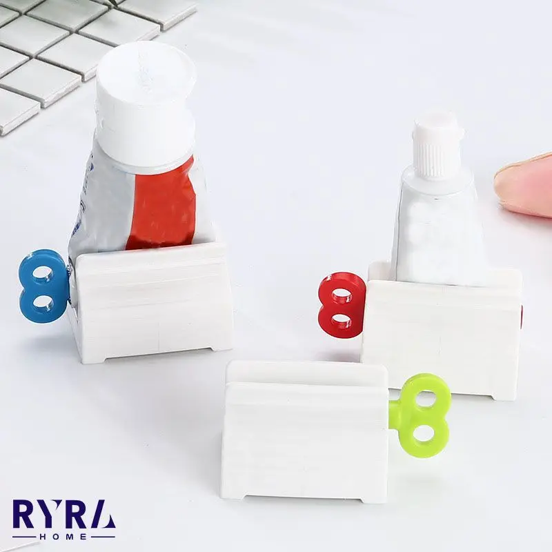 

Rolling Toothpaste Tube Dispenser Holder Multifunctional Plastic Facial Cleanser Squeezer Press Device For Bathroom Accessories