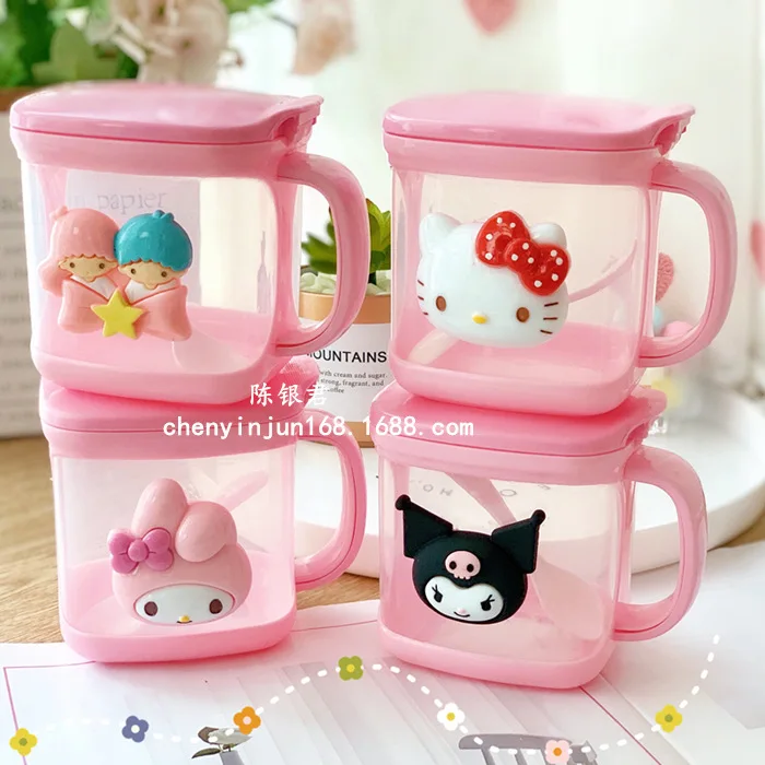 

Милая коробка для приправ Sanrio Hello Kittys Kuromi My Melody Cinnamoroll бытовой кухонный Пластиковый шейкер для соли банка для приправ игрушки