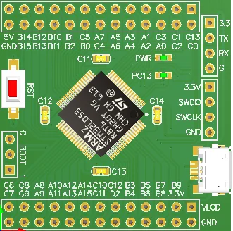 Материнская плата Stm32l053r8t6 материнская большой емкости Stm32l053 минимальная