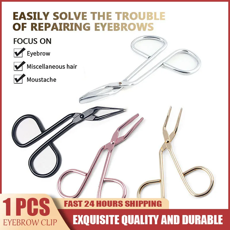 

1 Pcs Elbow Eyebrow Pliers Clip For Eyelash Trimming Hair Removal Face Accessori ​Beauty Lashes Stainless Steel Eyes Makeup Tool