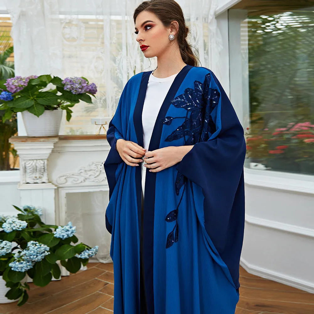 Caftan Marocain Muslim Abaya Dress Dubai Turkey Islam Arabic Djellaba Kaftan Robe Longue Kimono Femme Musulmane Abayas For Women