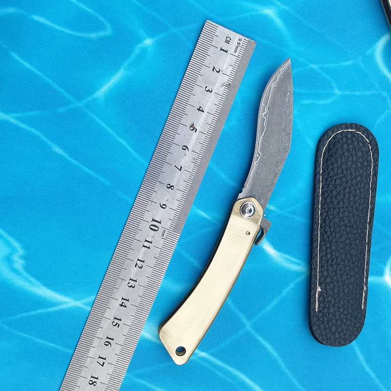 Мини карманный нож Higonokami дамасский Balde Повседневный для кемпинга портативный