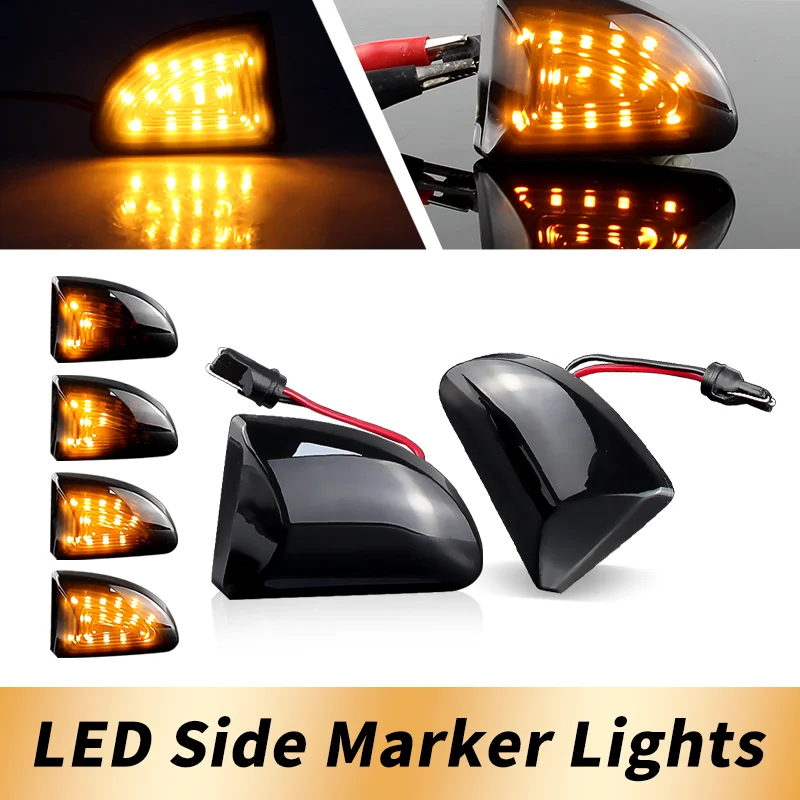 2 шт. янтарные указатели поворота с дымчатыми линзами для Smart Fortwo W451 Coupe Cabrio 2007-2015