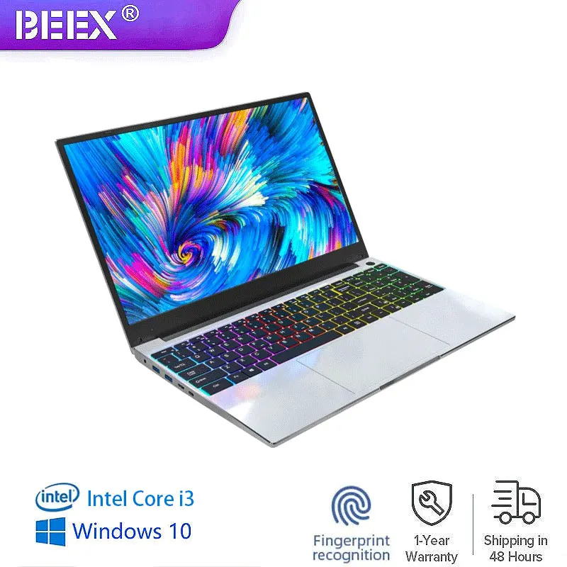 Ноутбук BEEX Intel Core i3 15 6 дюйма 256 х1080 Windows 10 12/8 ГБ ОЗУ 512/ГБ SSD |
