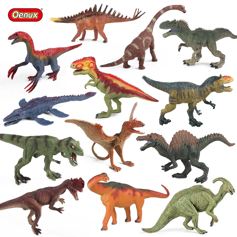 

Oenux фигурки динозавров в парке, имитация Юрского периода, Птерозавр, фаллофозавр, мосазавр, модели животных, коллекционная игрушка, подарок ...